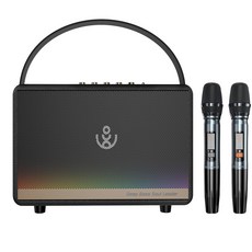 XDOBO SINOBAND 家庭K歌藍牙音箱 戶外便攜 家庭影院 無線藍牙5.0, 黑色 喜多寶Mirage 130w音響加2支麥克風, 喜多寶Mirage 130w