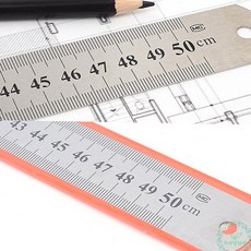 RS 스틸자 50cm 쇠자 철직자 철자