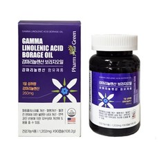 감마리놀렌산 보라지오일 6개월 월경전 불편한 상태 개선 도움 가능 식약처 기능성 인증 건강기능식품, 90회분, 1개