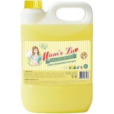 맘스럽 레몬 주방세제 베이킹소다 특대용량 레몬향 과일 채소용 중성 세제, 1개, 4L