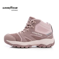 GOOD YEAR梅薩系列女款靜態防水高筒戶外鞋，輕盈舒適，高筒保護，耐磨防滑，時尚百搭