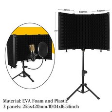 휴대용 보컬 부스 사운드 패널 절연 디자인 필터 반사 방송용 조정 마이크 가능한, g, 07 G