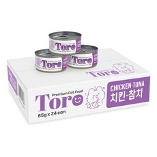 토로 고양이캔, 24개, 85g, 치킨+참치