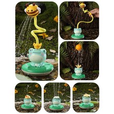 목욕 장난감 물놀이 유아 욕조 목욕시간 개구리 목욕물총 놀이 완구 샤워, 2. 개구리 업그레이드  리튬 배터리 + 6 모드, 1개