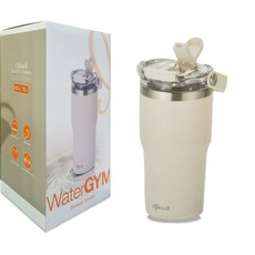 쉬젤 워터짐 텀블러, 1개, 600ml, 밀크크리미