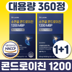 [정품] 콘드로이친 1200 MBP 소연골 소유래 식약청 HACCP 인증, 2박스, 180정