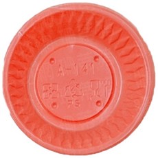 塑膠醬油碟, 1個, 紅