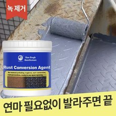 {독일기술|국내배송}금속제청제|방청페인트|방부식페인트|내마모성지속성|다양한 금속에 적용가능, 2개, 1kg, 회색