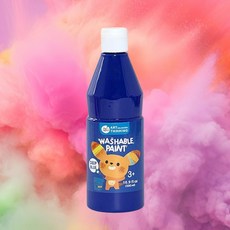 물로 지워지는 파랑 물감 워셔블페인트 500ml 셀프미술 선생님함께, 1개