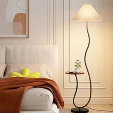 전 스펙트럼 스탠드등 LED 눈보호 베드룸 무드등 리빙룸 소파 테이블, 블랙