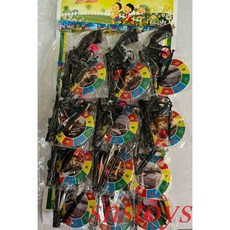 sns 古早味懷舊童玩玩具槍 吸盤槍 黑色手槍 塑膠手槍 12包組, 1個