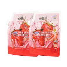 웰루츠 국내산 냉동 딸기청, 2개, 1kg