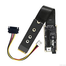 Xiwai NGFF M.2 NVMe M-키 익스텐더 PCI-E X1 X4 X8 X16 유연한 케이블 그래픽 카드 연장 PCBA 어댑터 PCI-Express M2 2260 22, 직각 M.2 NGFF M-키 - PCI-E X1 X4