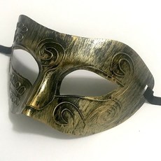 彩繪面具 派對表演用品 舞會面具 高檔優雅假半臉面具 節慶成人化妝舞會 音符威尼斯年會表演派對裝飾, 1個, 金色爵士面具