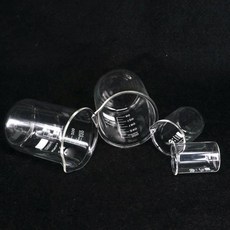 낮은 형태 붕규산염 유리 비커 화학 실험실 무거운 벽 G3.3 10 200ml, 06 25ml