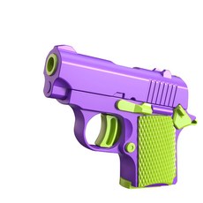 小蘿蔔刀解壓玩具槍, 紫綠色-大號