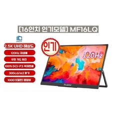 CNP-휴대용 포터블 모니터 듀얼 서브모니터 15.6in 18in 2024년 신제품, 16인치2.5K120Hz100SRGBHDR