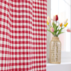 체크원단 30수 순면 선염 대폭 깅엄체크 멜란지 커튼 홈패션 소품인테리어 12컬러 바느질감, 11 레드, 1개