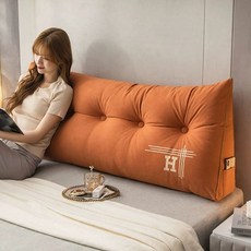 삼각등쿠션 침대헤드 등받침대 소파 대형