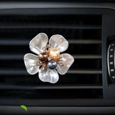 자동차 송풍구 향수 클립 귀여운 청정기 장식 공기 모양 꽃 아로마테라피 내부, C. 진주꽃다섯개의 꽃잎, 1개