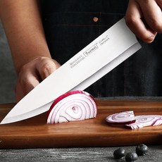 예리한 스테인레스식도 B 식당 가정 요리 쉐프 캠핑 펜션 나무핸들 주방칼 유럽형식도 고급주방식도 캠핑식칼 유럽형식칼 스텐주방식칼, 1개