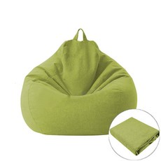 편안하고 청소가 거실 의자 가구 소파 커버 빈백 타타미 푸프 퍼프, 6. L-green  cover, 1개