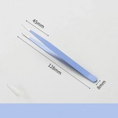 전문가용 네일 니퍼 큐티클 손톱케어 발톱 스테인레스 스틸 팔꿈치 정전기 방지 트위저 라인석 페일렛 매니큐어 장식 따기 핀셋 클립, 1개