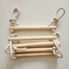 줄사다리 원목 실내 방문 문틀밧줄 매달리기 그네 교구 어린이집 로프 가정용 문틀 놀이기구, 1개, 13단 목간격2.8m로프헤드0.8m