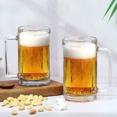 오셀로 비어머그 소맥잔 손잡이 맥주잔, 4개