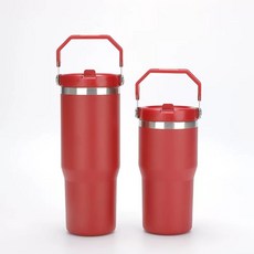 스탠리텀블러뚜껑 아이스플로우 iceflow 교체뚜껑 887 30oz 리필뚜껑 손잡이, J. 큰 빨간색, A. 600ml, 1개