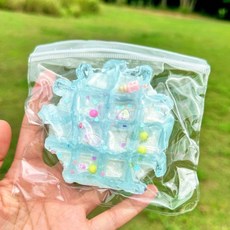 亮燈貓爪捏捏樂 解壓玩具 超軟泥感食玩 減壓玩具, 華夫餅捏捏【海鹽】, 1個