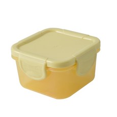 PUCH COMPANY 副食品分裝盒 密封保鮮盒, 黃色,輔食盒150ml:, 1個, 150ml