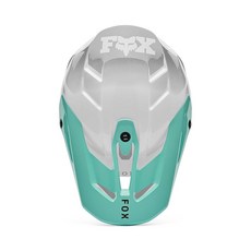 Fox Racing 남성용 V3 모토크로스 더트 바이크 헬멧 바이저 터쿼이즈 드립 라지
