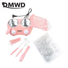 초콜릿 중탕기 DIY 전기 캔디 녹는 냄비 분수 기계 에센셜 오일 비누 수제 멜터 히터 핫 초콜릿 퐁듀 메이, 분홍색, 1개