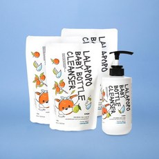 케이맘 랄라포포 유아 비건 젖병세정제 본품1개+리필3개(액상형)기본세트, 01.젖병세정제 본품1개+리필3개 (액상형)