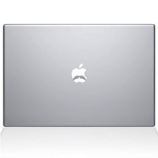 The Decal Guru Three Amigos 콧수염 세트 맥북 데칼 비닐 스티커 - 13인치 맥북 프로 (2016 이상) - 실버 (1196-MAC-13X-S), The Decal Guru Three Amigos 콧수