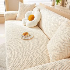 가남 사계절 스트레치 쇼파 커버 전방위 소포 먼지없고 산뜻하고 촉감좋은, 베이지색, 1개