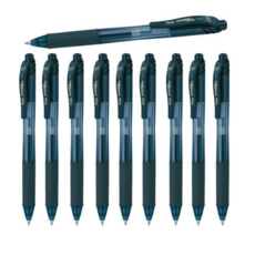 Pentel 에너겔 X 볼펜 10개 세트, BL107-A 메탈팁 0.7mm 블랙 10개 세트