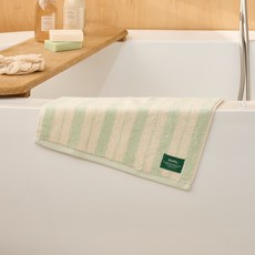 모던하우스 STF 더블 스트라이프 핸드타월 65g 34 x 34 cm, 1개, 멜론