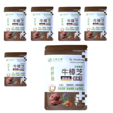 大康生醫 台灣專利 牛樟芝 朝鮮薊 薑黃素 複方膠囊, 6個, 30顆