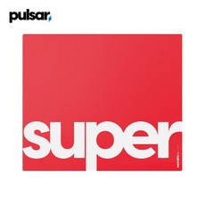 Pulsar 슈퍼글라이드 V2 유리 마우스 패드 1.5T두께 레드 XL SGPXLR2, 1개