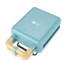 ikiiki伊崎 二合一熱壓吐司機 IK-SM2001/IK-SM2002 三明治機 鬆餅機, 【灰綠】, 【灰綠】