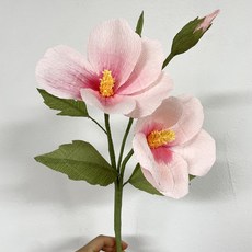 페이퍼 무궁화 - 한 송이 세 송이 군대 수료 제대, 3개, 핑크