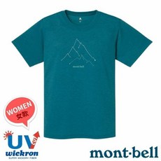 mont-bell 女款 Wickron 抗UV圓領短袖排汗衣