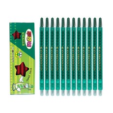 지구화학 투명이 낱색 색연필 1타(12자루), 초록, 1개