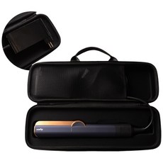 엠세일러 다이슨 에어스트레이트 파우치 케이스 가방 한국형 플러그 호환, 에어스트레이트 호환 파우치, 블랙