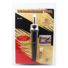 燒烙筆 SP-100 木器皮革電燒筆, 黑色, 1套