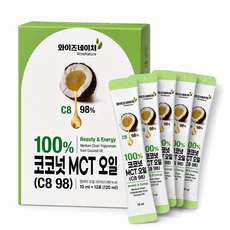 코코넛 MCT 오일 스틱 c8, 12개, 10ml