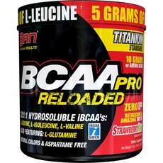 SAN BCAA Pro胺基酸粉 12:1:1 無阿斯巴甜, 草莓獼猴桃, 1罐, 114.7g