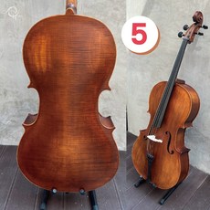 【時空樂器坊】11號-頂級4/4虎紋霧面大提琴，入門好音色，送全配件，台灣現貨速發, 1個, 5號, 5號
